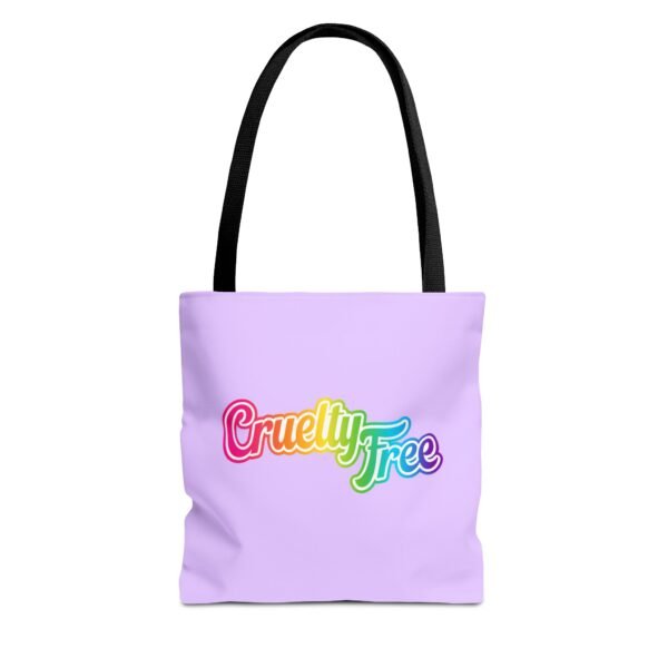 Cruelty Free Tote Bag - Retro 90s Rainbow Typography