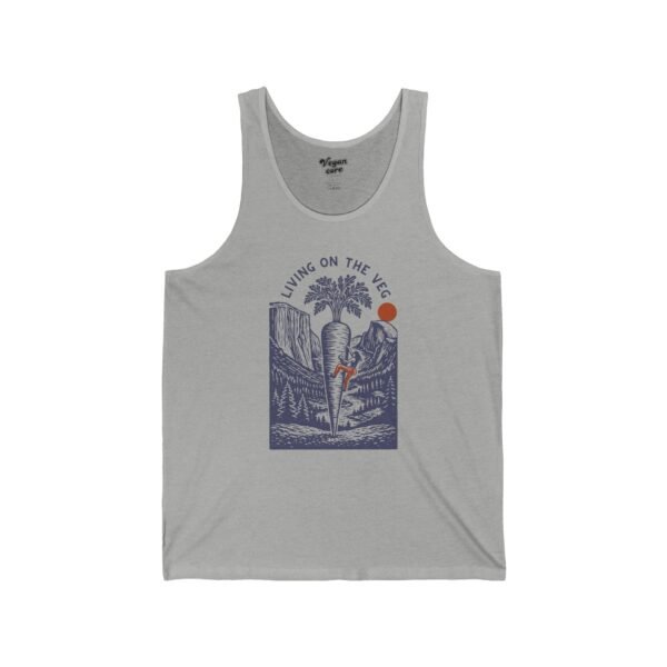 Living On The Veg Retro Vegan Climber - Unisex Jersey Tank