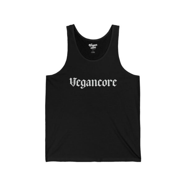 Vegancore Gothic Lettering Hardcore Vegan - Unisex Jersey Tank