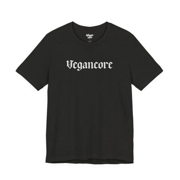 Vegancore Gothic Lettering Hardcore Vegan – Unisex Jersey Tee